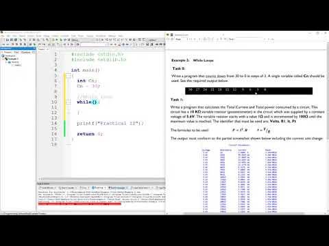 C Programming for Electrical & Electronics Engineering - Example 3 ...