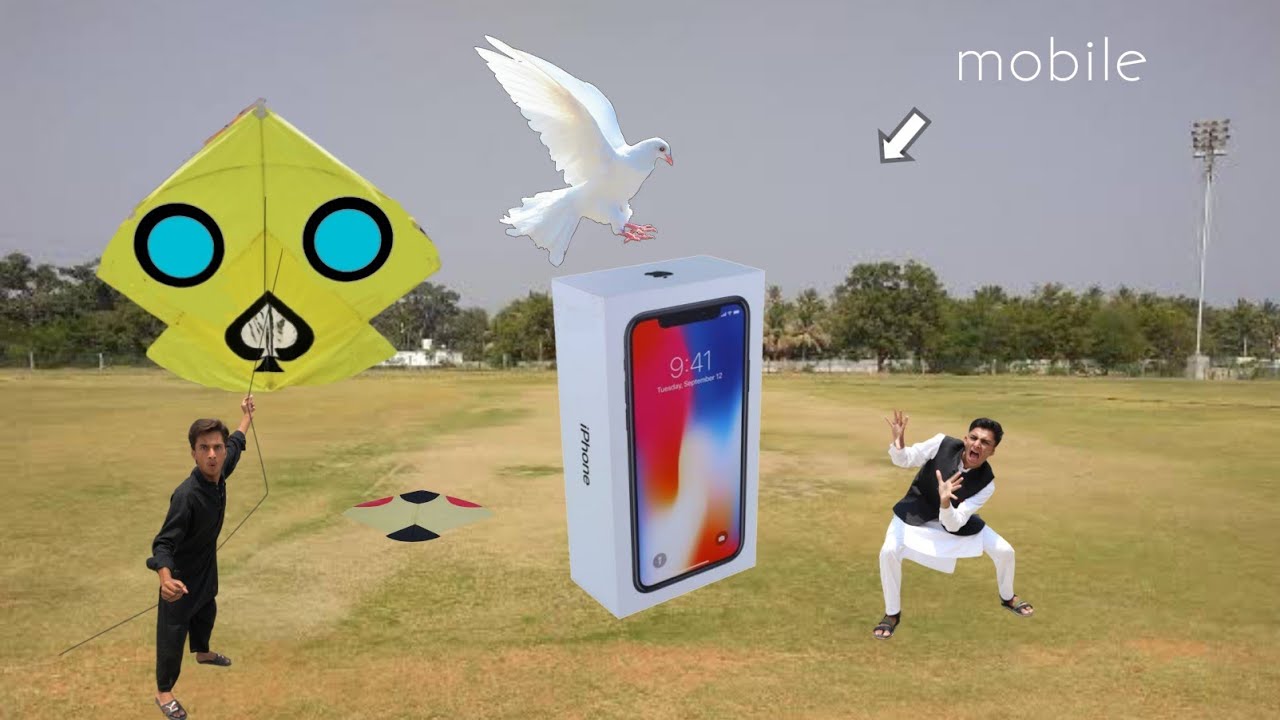 Kite Fight With New Mobile Kites YouTube