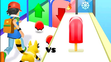 Pikachu Run VS Ice Cream Run All Levels Gameplay Android,ios  BEST GAME FOR 2023