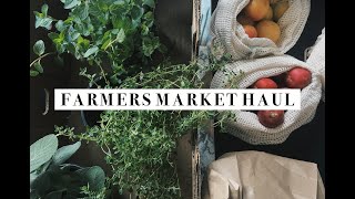 Zero Waste Farmers Market Shopping | Weekly Food Haul