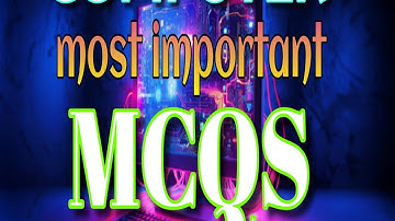 Computer MCQs most important