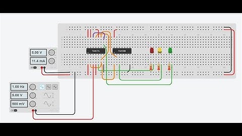 Tinkercad| Traffic Light Designing| D Flip Flop| D FF| Smart Traffic Light simulation| Flip flop|