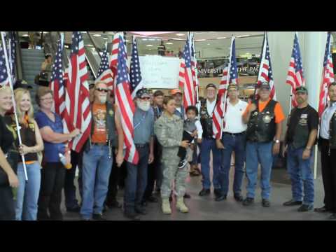 Soldiers' Angels, Patriot Guard Riders Welcome Home SPC Jessica Ransom, MP 1