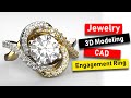 Woven Style Engagement Ring 3D Modeling in Rhino 6 [Jewelry CAD Design Tutorial #119]