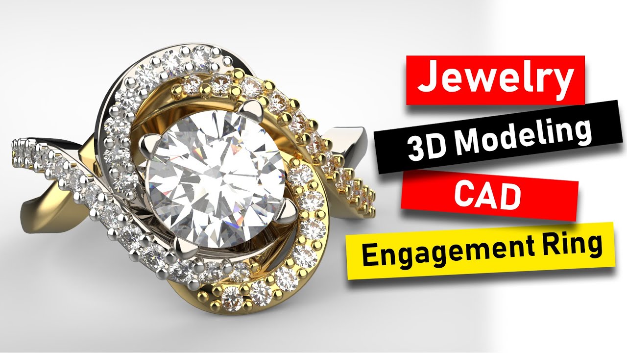 3D modeling of woven engagement ring in Rhino 6 [Jewelry CAD Design Tutorial #119]