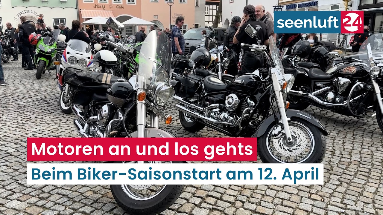 Motoren an und los gehts - Beim Biker-Saisonstart am 12. April