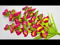 DIY Paper Flower Making Easy | Home Decor | Paper Crafts For School Project