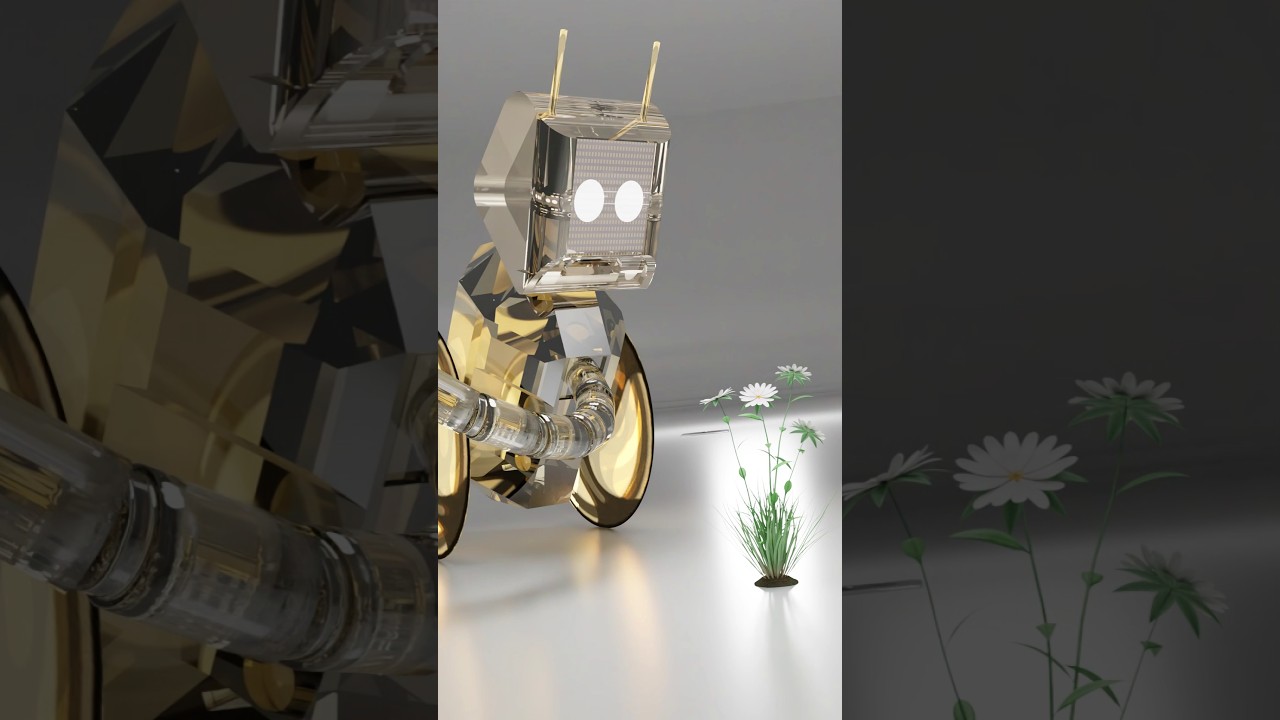 Wheelie - Blender animation Robot  🔳      