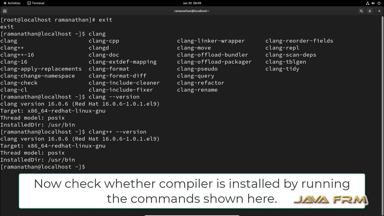 How to install Clang LLVM 16 from DVD and how to compile and run C/C++ ...