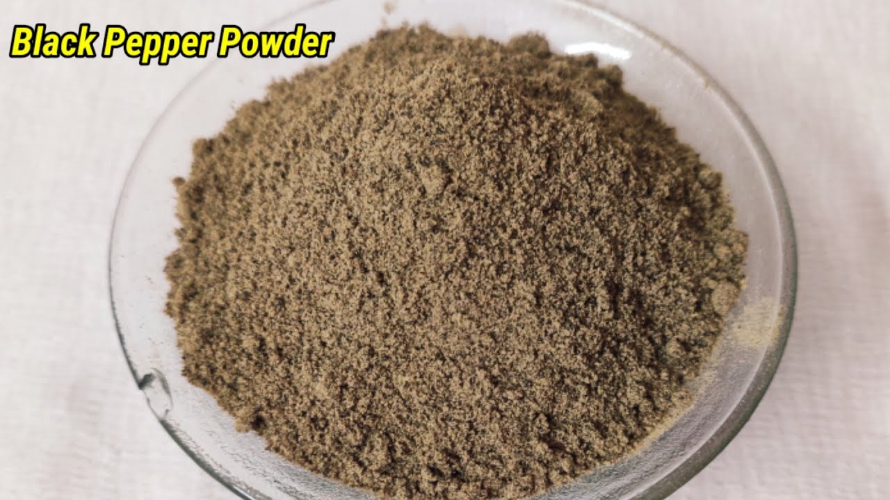 homemade Black Pepper Powder/Black Pepper Powder in 2 minutes in telugu