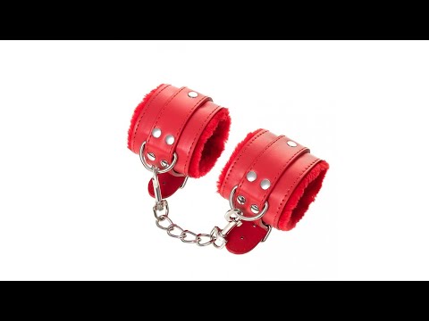 4627173271738 Красные наручники с меховым подкладом / Red handcuffs with fur lining