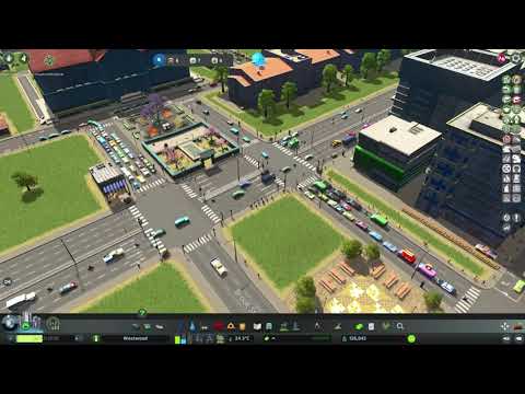 City Skylines -  Timed traffic light of a junction