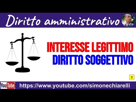 Diritto Amministrativo "base" - Lez. 02 "Interesse legittimo e diritto soggettivo" (08/01/2020)