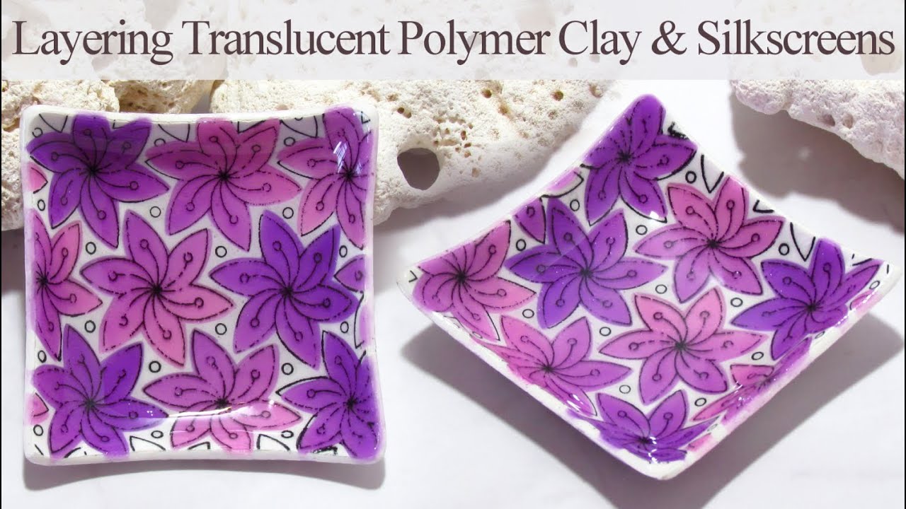 Послойное нанесение тонированной полупрозрачной глины с помощью шелкографии — мастер-класс по изг...