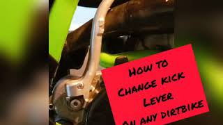How to change kick start lever