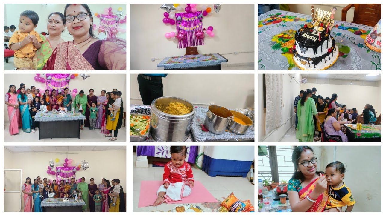 আমাদের সাধ্য মতো ছেলের প্রথম জন্মদিন পালন করলাম ছোটো করে,বাড়িতেই মা দুর্গার পুজো করলাম জন্মদিন ✅ 