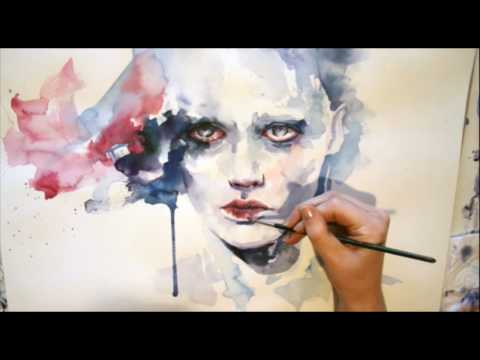 Portrait watercolor - Speed painting