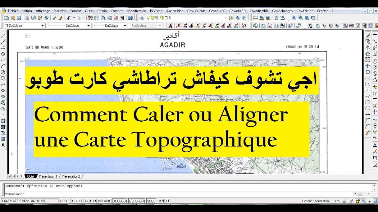 Comment caler ou aligner des cartes topographiques