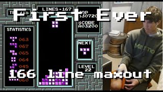 earliest maxout WORLD RECORD in NES Tetris!
