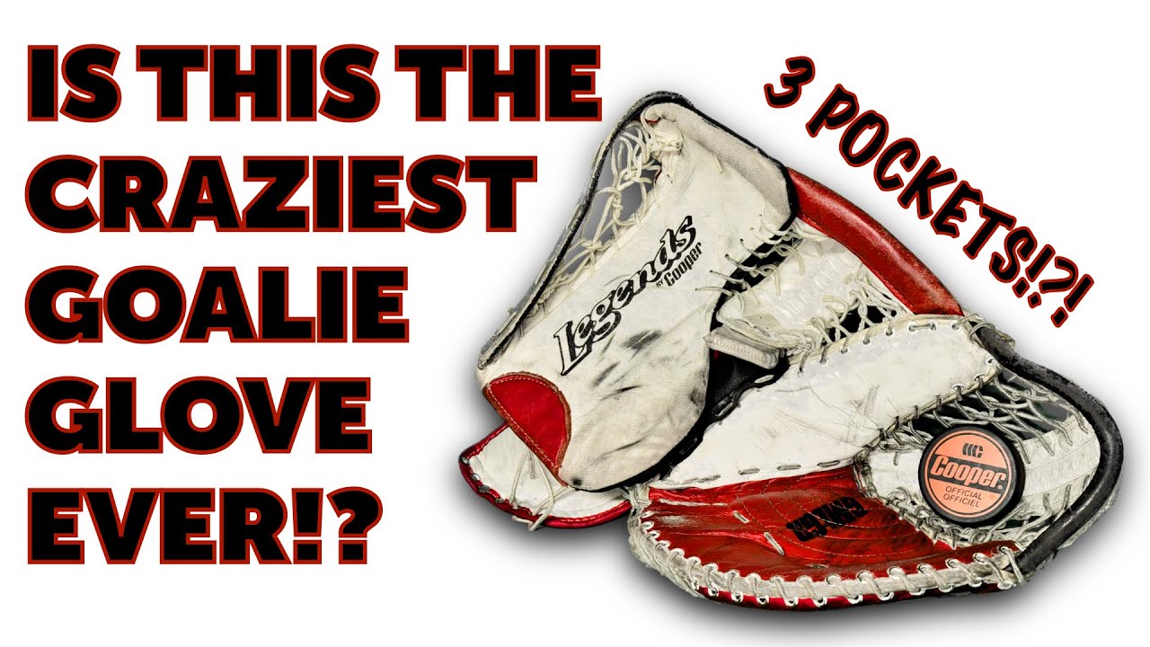 IS THAT GLOVE LEGAL!? Rare Cooper Legends 3 pocket hockey goalie