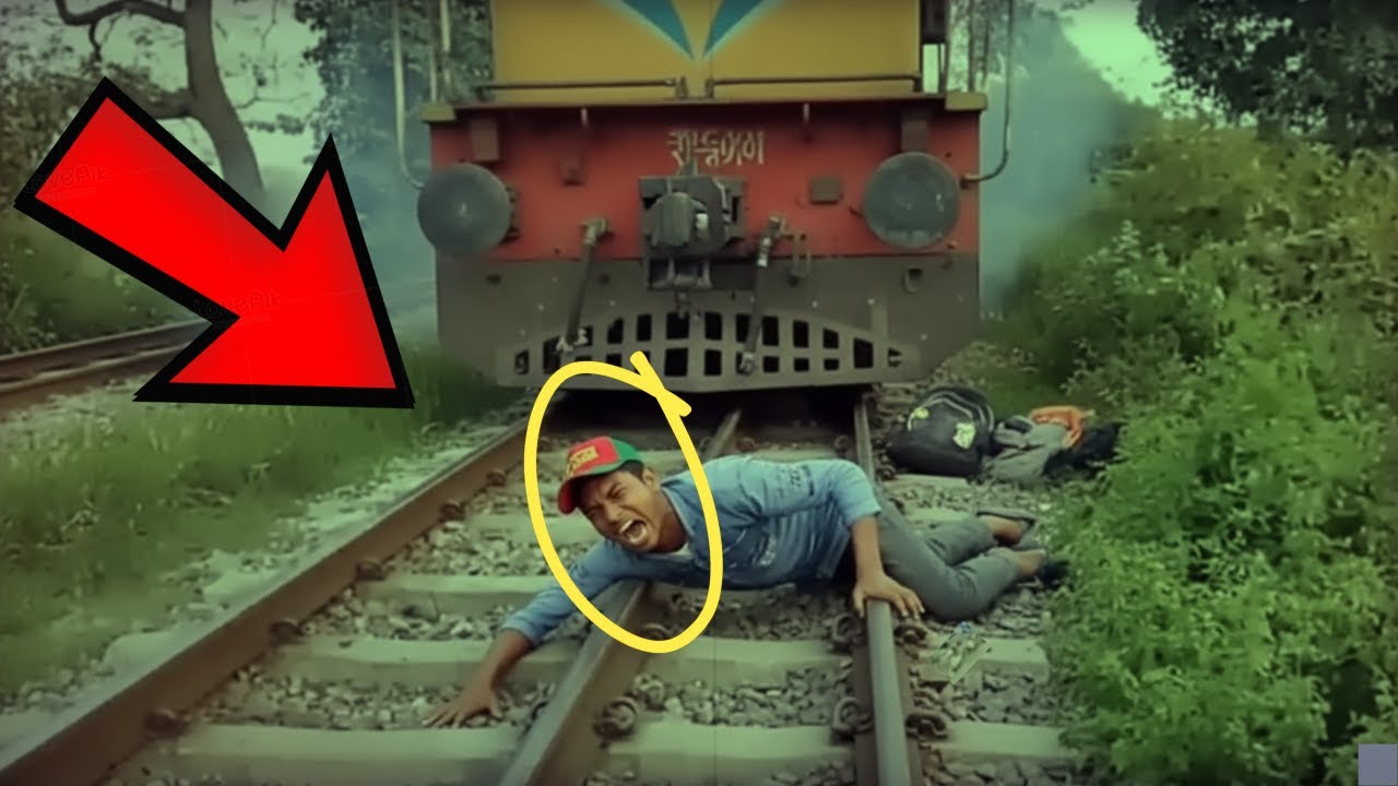 He Was Posing for a Photo Right on the Train Tracks… Then THIS Happened!