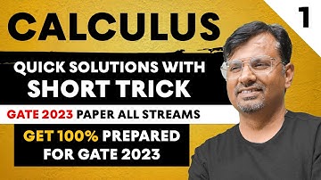 GATE Exam | Engineering Mathematics | Calculus | GATE 2023 Paper Solution With Short