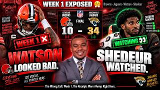 Cleveland Browns Get DESTROYED by the Jaguars & Watson Looks BAD