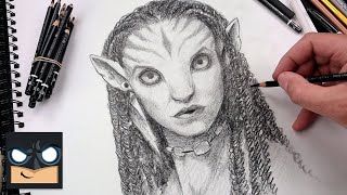 how to draw neytiri avatar 2 sketch saturday