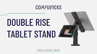 Double Rise Tablet Stand - Retail POS - Full Cable Management