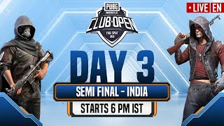 [EN] PMCO India Semi - Finals Day 3 | Fall Split | PUBG MOBILE CLUB OPEN 2020