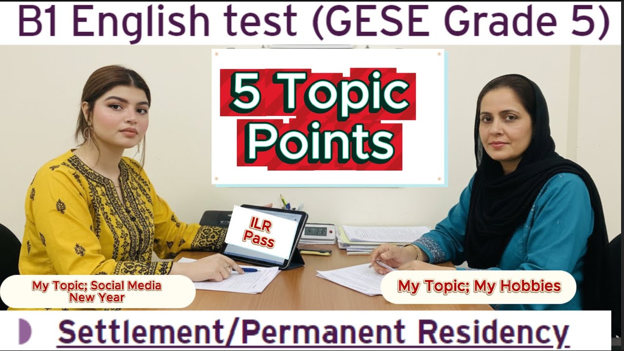 Тест по английскому языку уровня B1 (GESE, оценка 5) | SELT (британское гражданство) | Тринити-ко...