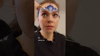 Frozen Crown #facepaint #facepainting #frozencrown #makeup