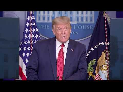 Trump briefly leaves press briefing after shooting near the White ...