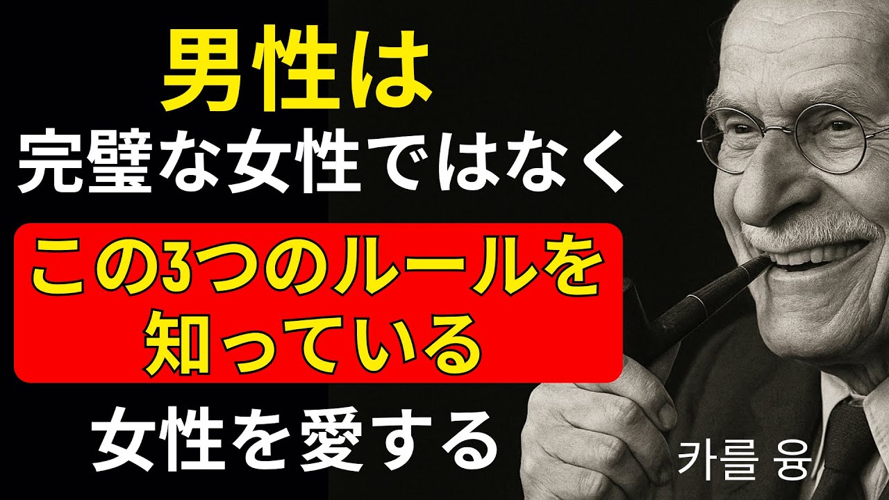 男が一番愛するのは、カンペキな女性ではなく、この3つのルールを知っている女性｜カール・ユング
