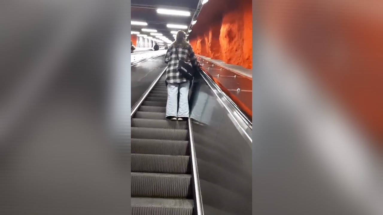 KONE Eco3000 Rulltrapa @ Solna centrum station, Solna, Sverige