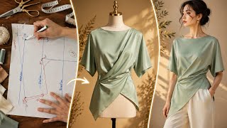 ♦️It Looks Complicated! You Won’t Believe How Easy This Pattern Is to Draft✂️🪡
