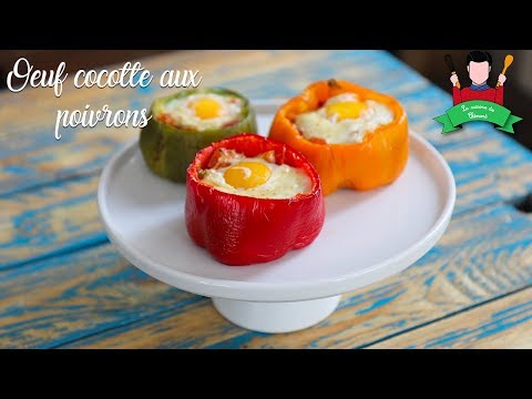 recette-des-oeufs-cocotte-aux-poivrons