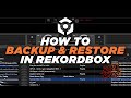 How to backup  restore in rekordbox  dj tech tutorials