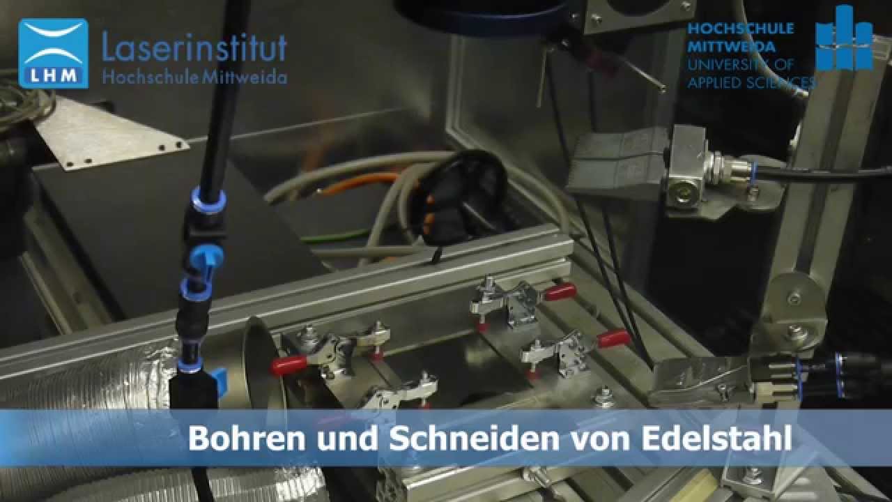 Remote Laserbohren und Schneiden von Edelstahl
