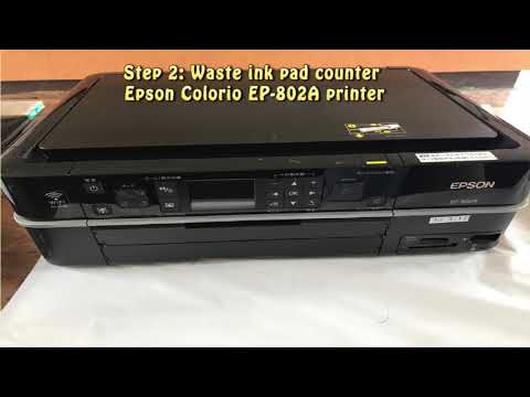 Reset Epson Colorio EP 802A Waste Ink Pad Counter - YouTube