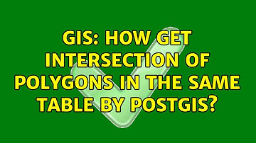 GIS: How get intersection of polygons in the same table by PostGIS? (2 Solutions!!)