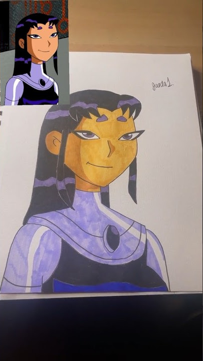 Drawing Blackfire from teen titans #drawing #coloring #tiktok #shorts