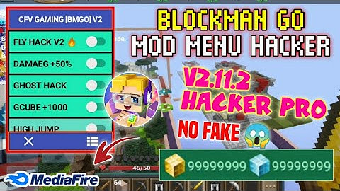 NEW UPDATE‼️BLOCKMAN GO MOD MENU 2.11.2 || FLY, JUMP, AUTO LOCK, UNLIMITED GCUBE || more 100% work 🔥