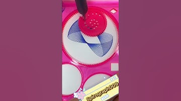 Can you count how many circles I drew ? #shorts #spirograph #spirographasmr