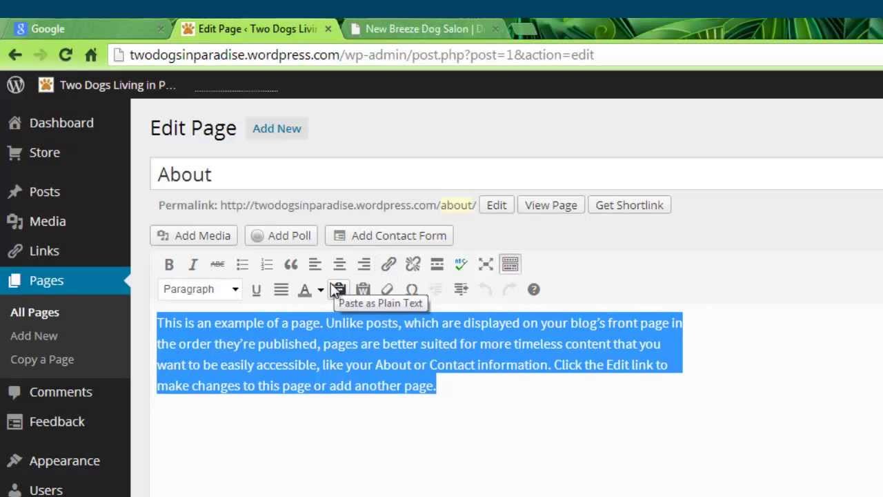WordPress.com Tutorial [Part II of III] - YouTube