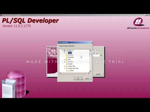 How to install PLSQL Developer software for oracle