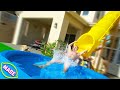 We Made a Water Slide in J-Fred's Backyard! Ft. Bryan from Team Edge