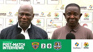 Accra Hearts of Oak 2-0  Nations FC |post-match interviews | Ghana Premier League