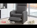 Recliner Chair with Extending Foot Rest - LYNWOOD COLLECTION | CorLiving