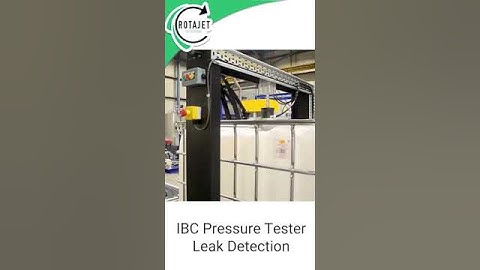 IBC Pressure Tester | Leak Detection | Rotajet Systems